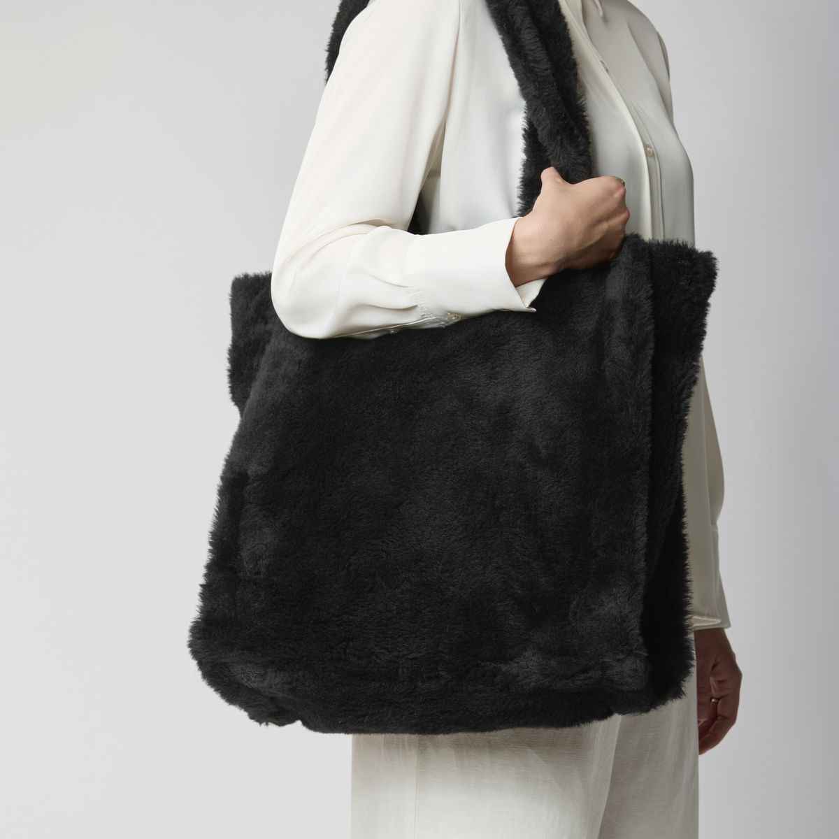 Maxi Glory shopper Brunt Lær