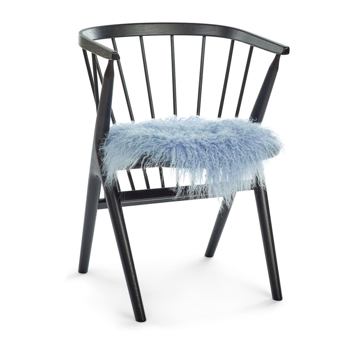 Setepute | Krøllet | Tibet | Ø38 cm Lyseblå