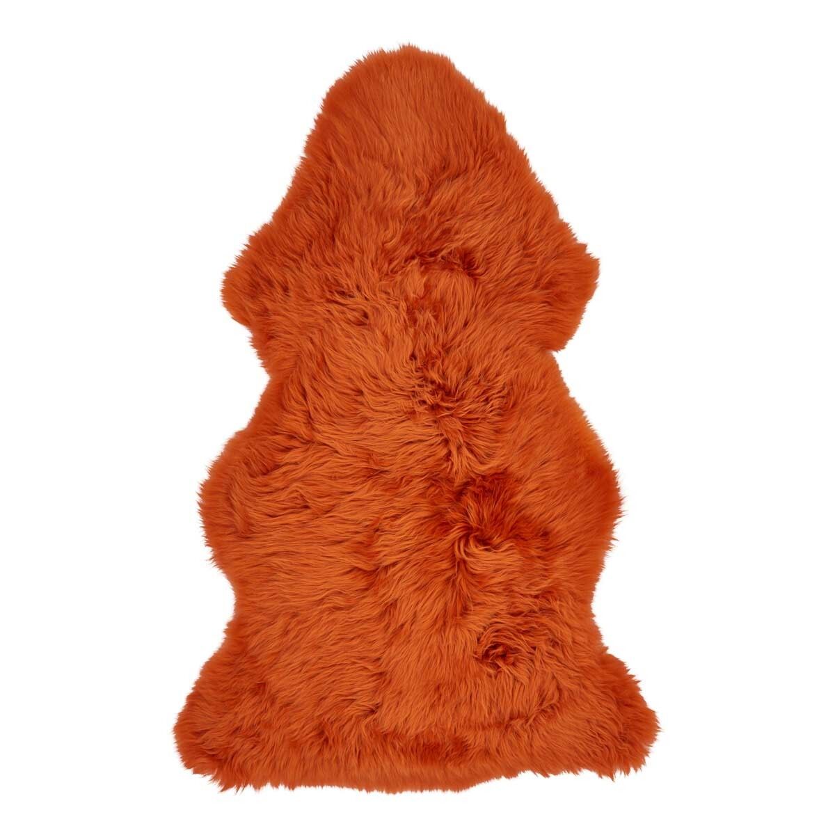 Saueskinn | Langhåret | New Zealand | 115x60 cm Rust