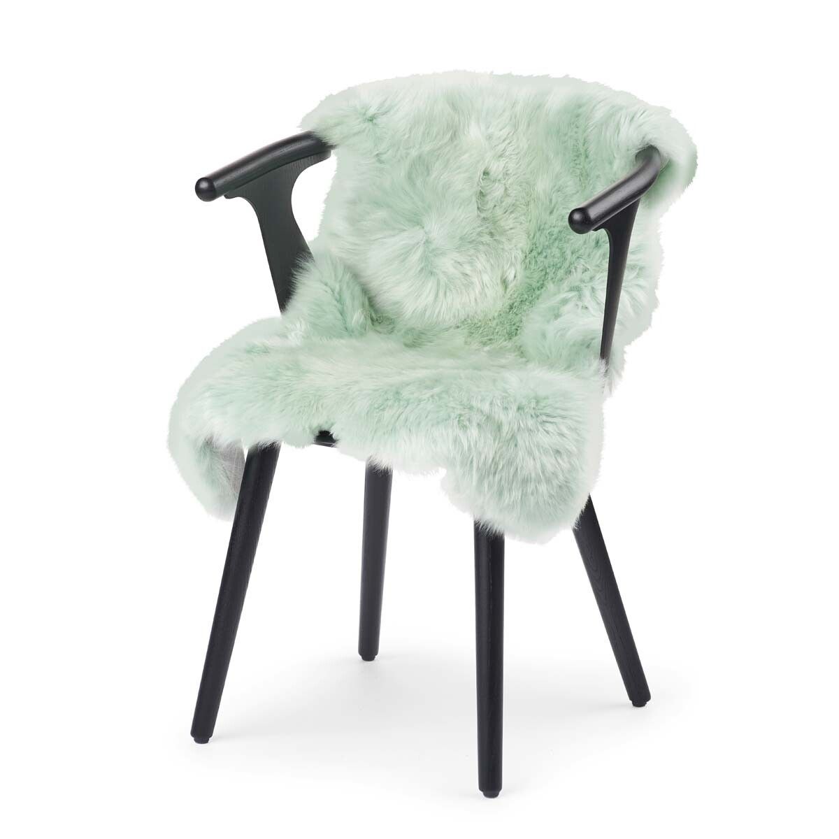 Langt saueskinn i ull 100 cm Mint