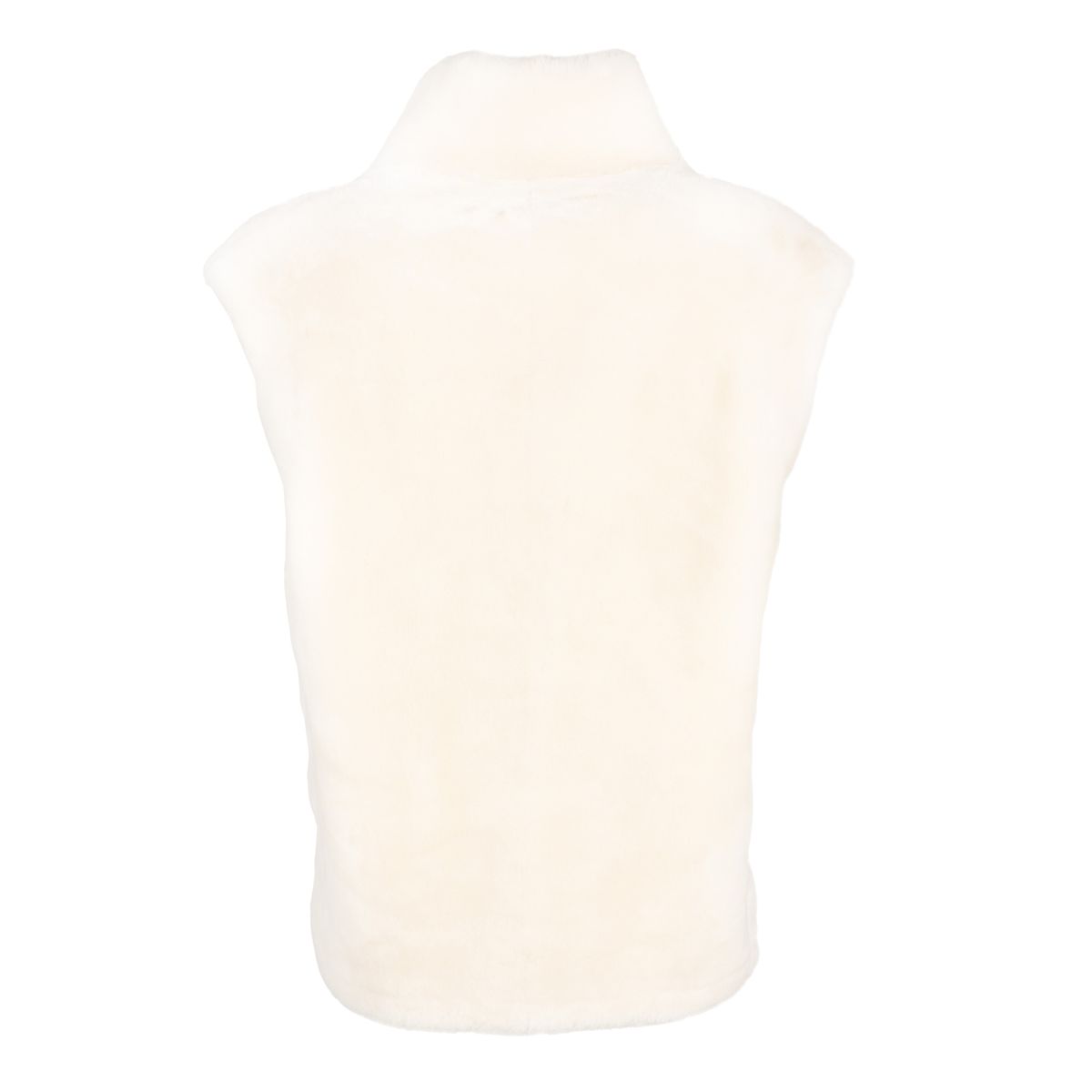 Lorena vest Lær Brun / Hvit