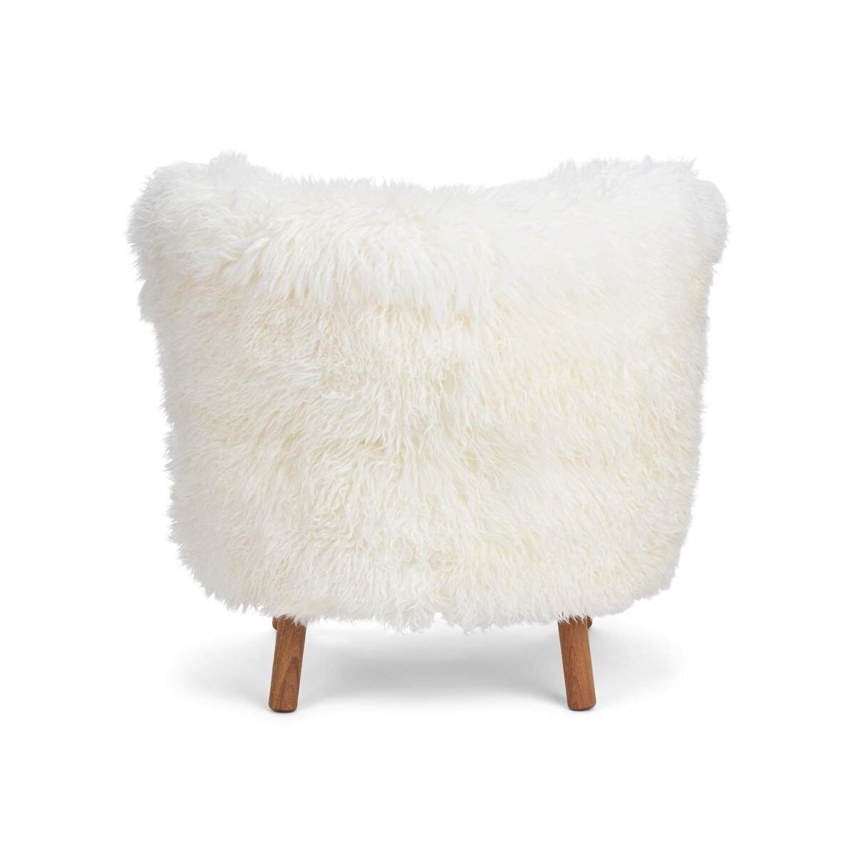 Emil Lounge Chair | Long Wool Snøhvit