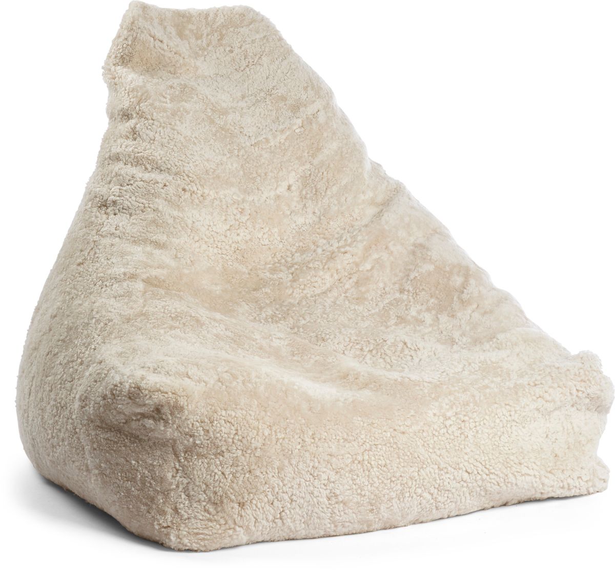 Sækkestol i saueskinn Beige