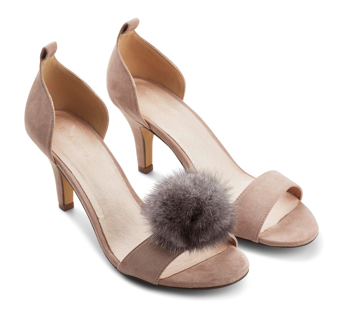 Pompong skoklips Mørk Grå