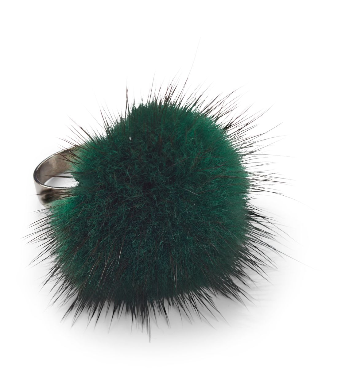 Ring Pom Pom Gressgrønn