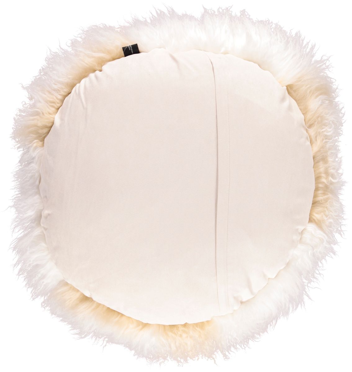 Saueskinnpute | Krøllet | Tibet | Ø45 cm, Ø62 cm & Ø38 cm Gyllenhvit / Hvit