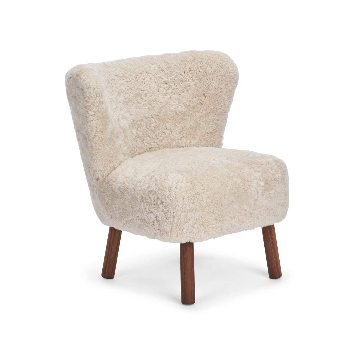 Emily Lounge Chair | Korthåret Pearl