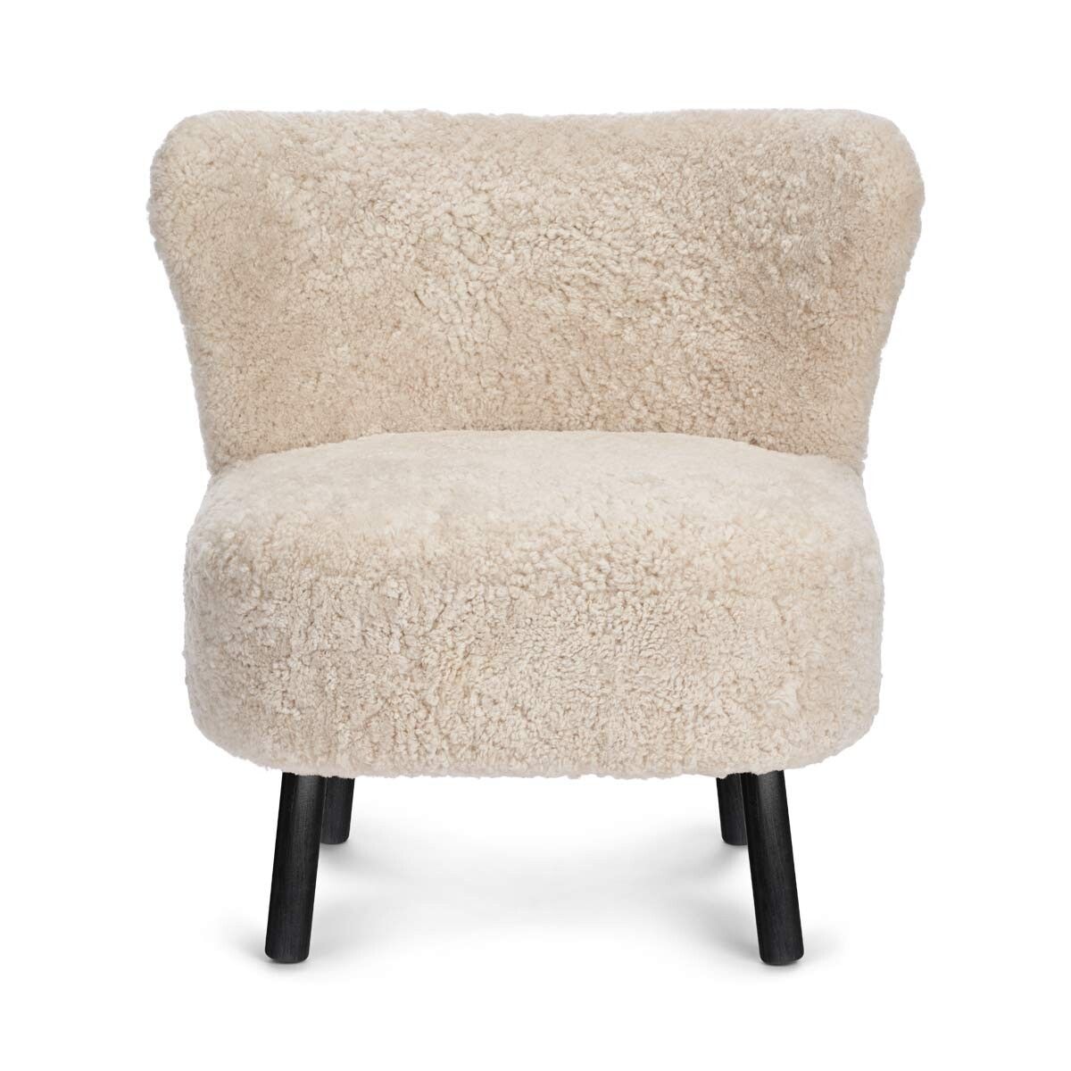Emil Lounge Chair | Kort ull Perle