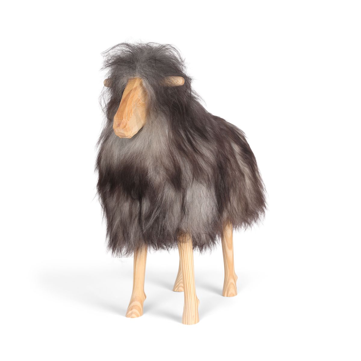 Signature Standing Sheep | Large Naturlig Grå