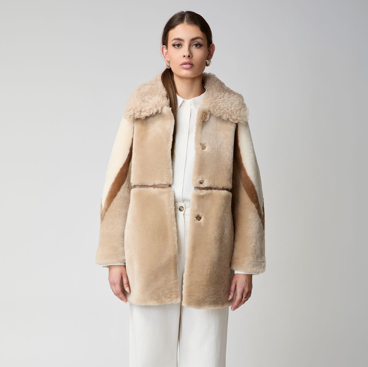 Anika jakke Beige / Brun