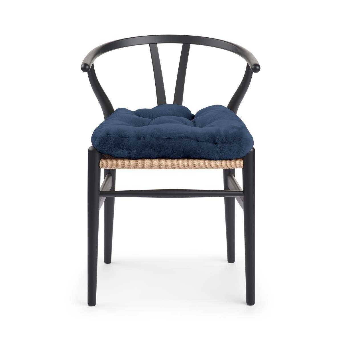 Setepute m/fyll | Mokkasin | New Zealand | 45x45 cm Marineblå