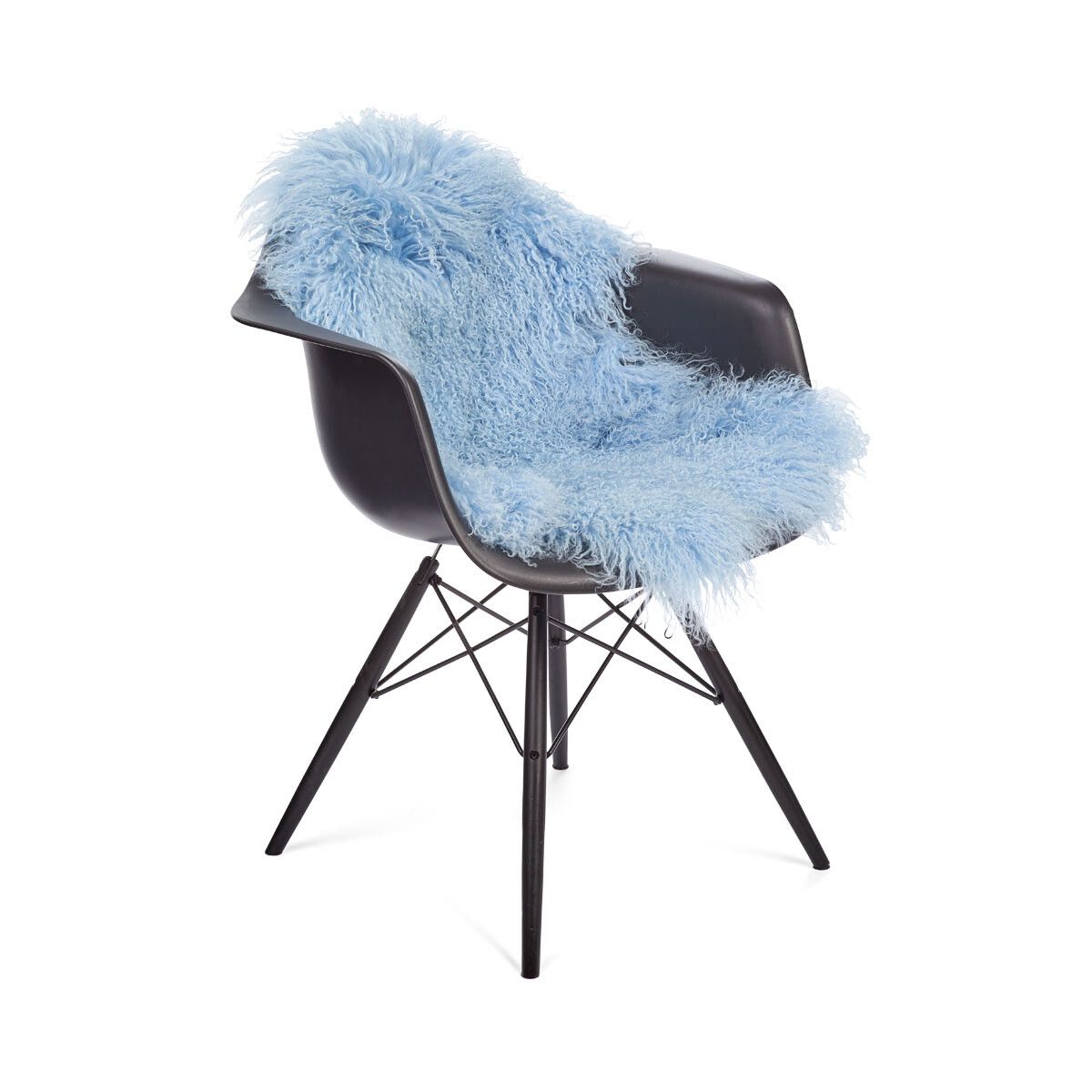 Krøllete saueskinn 85x50 cm Sommerhimmel