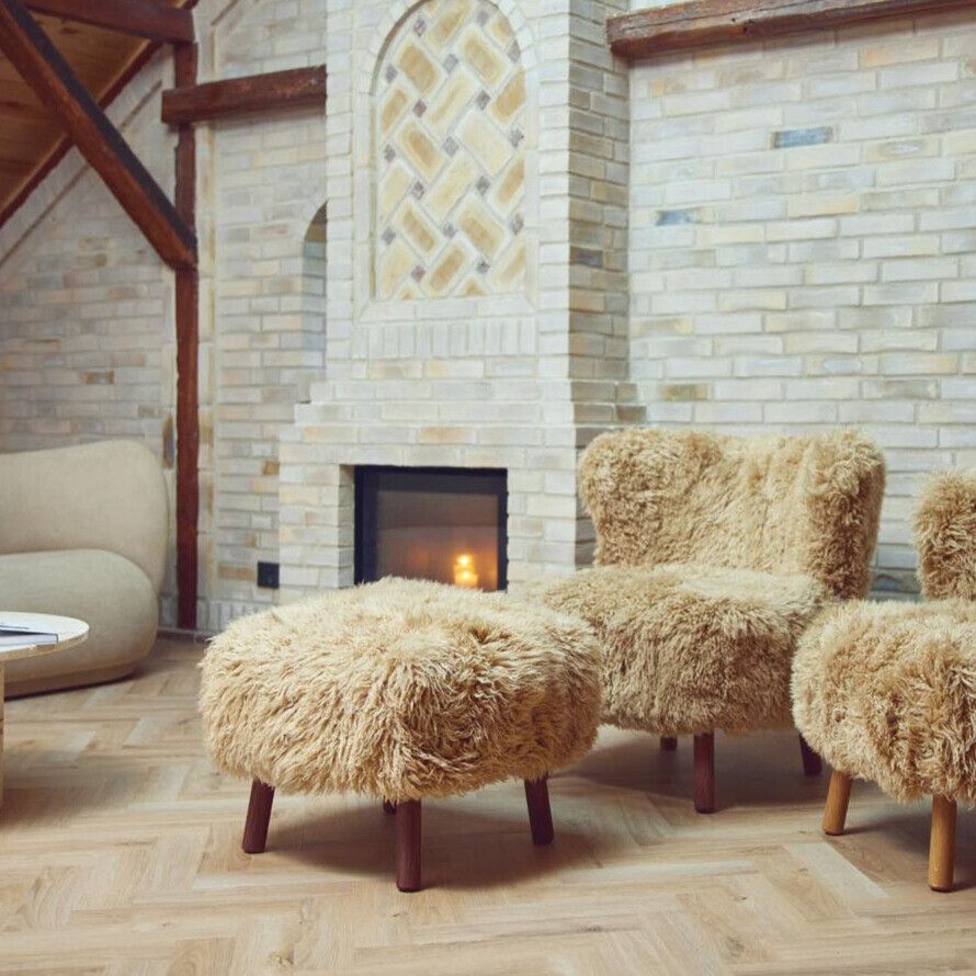 Emily fotskammel | Langhåret Honning