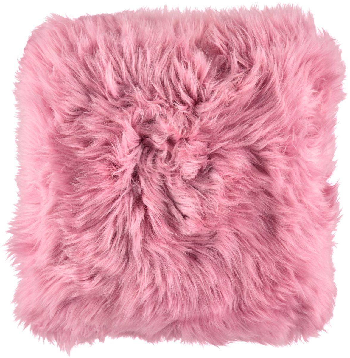 Saueskinnspute | Langhåret | New Zealand | 35x35 cm Malaga Pink