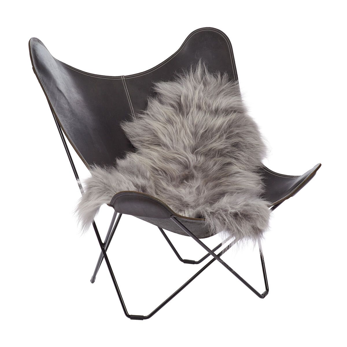 Saueskinn | Langhåret | Island | 100-120x60 cm