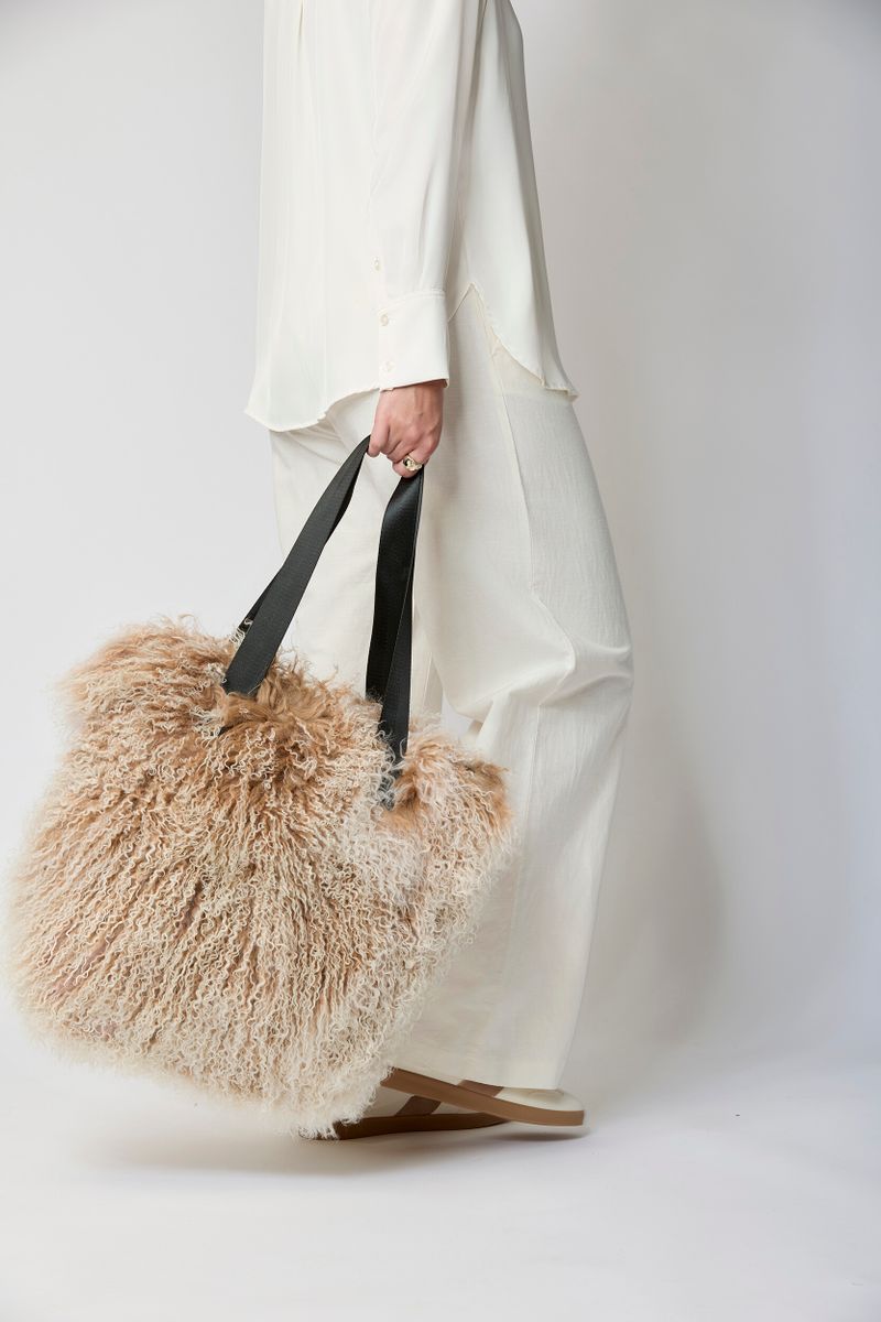 Hailey Shopper Taupe/Snow Top