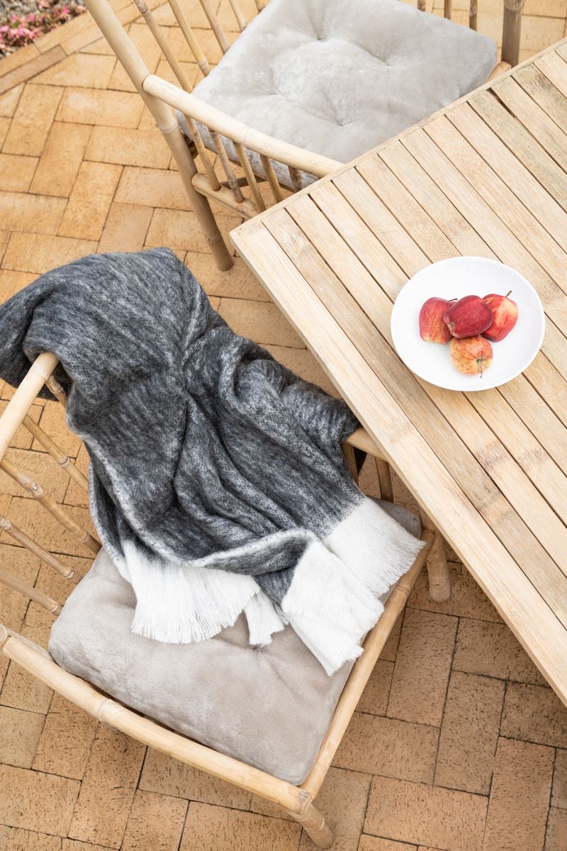 Setepute m/fyll | Mokkasin | New Zealand | 45x45 cm Kastanje