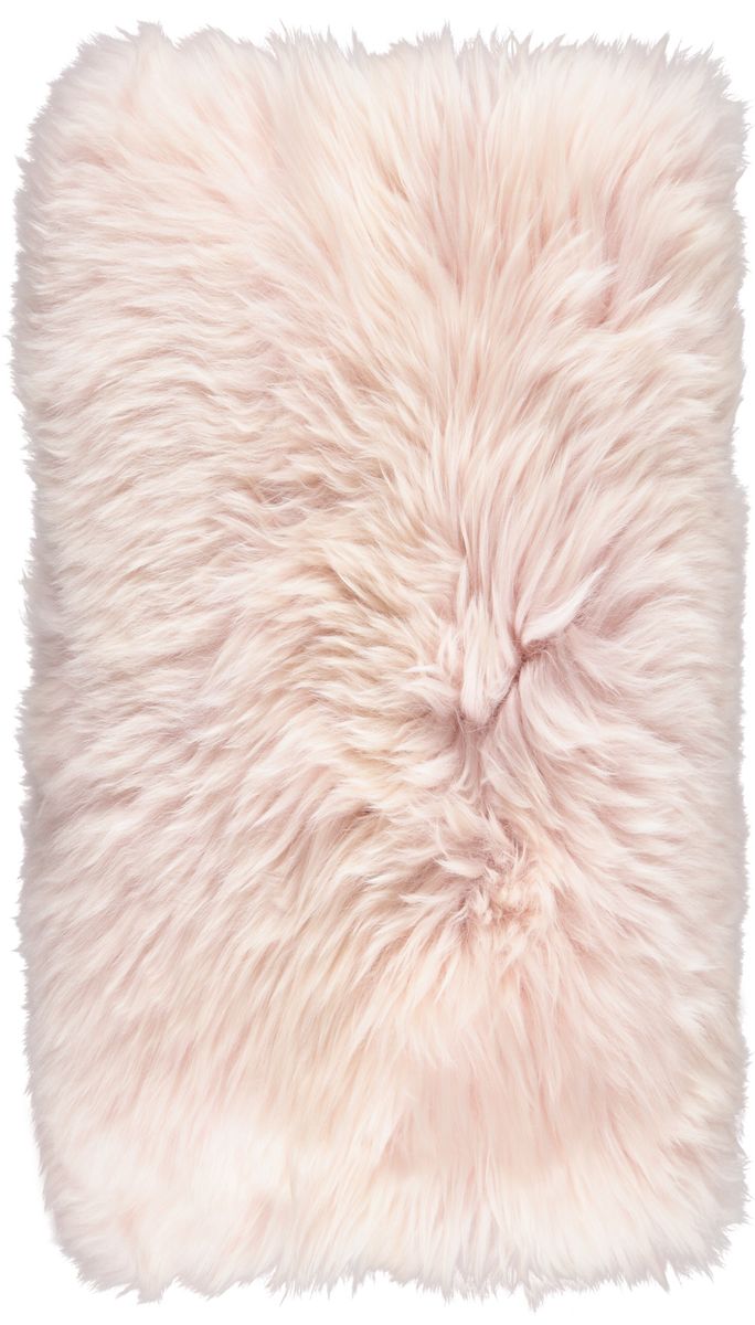 Saueskinnspute | Langhåret | New Zealand | 28x56 cm Lysrosa