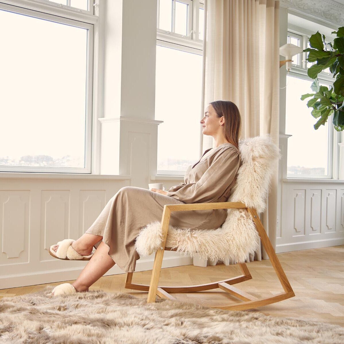 Gyngestolsetepute | Tibet Gylden Hvit