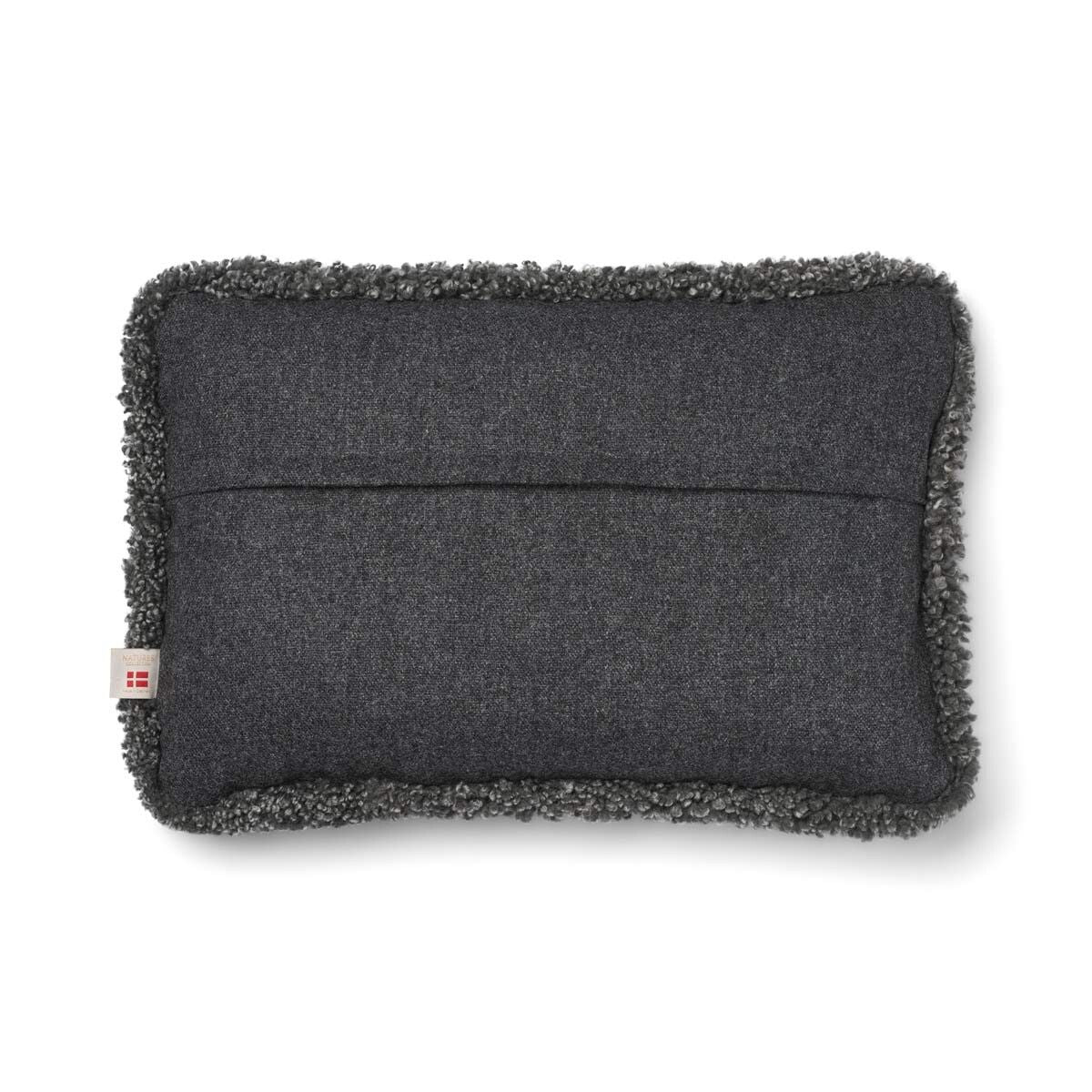 Classic Collection | Ullpute | Korthåret | Dobbeltsidig | 52x52 cm | 34x52 cm Mørkegrå / Grå