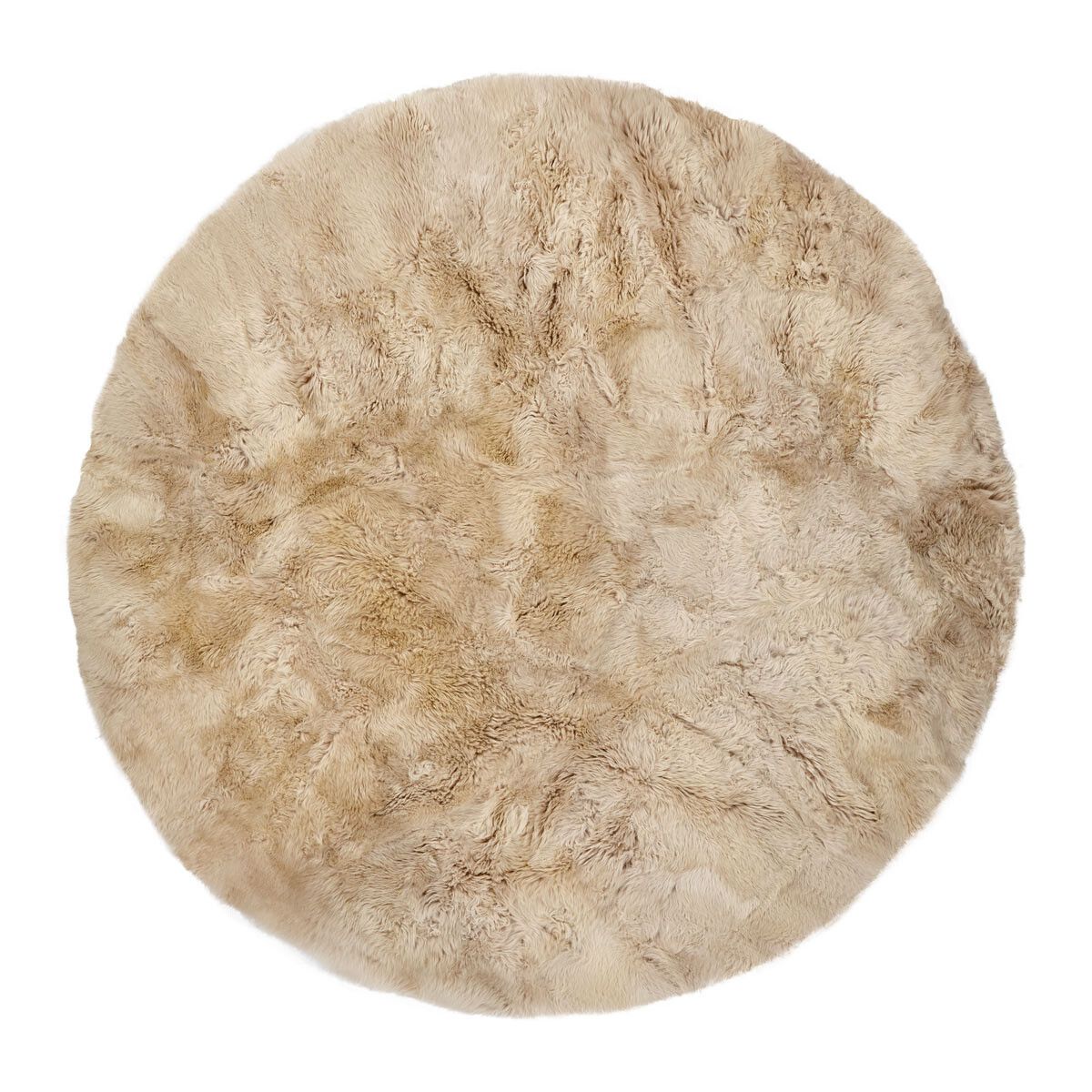 Designgulvteppe | Langhåret | New Zealand | Ø140 cm Beige