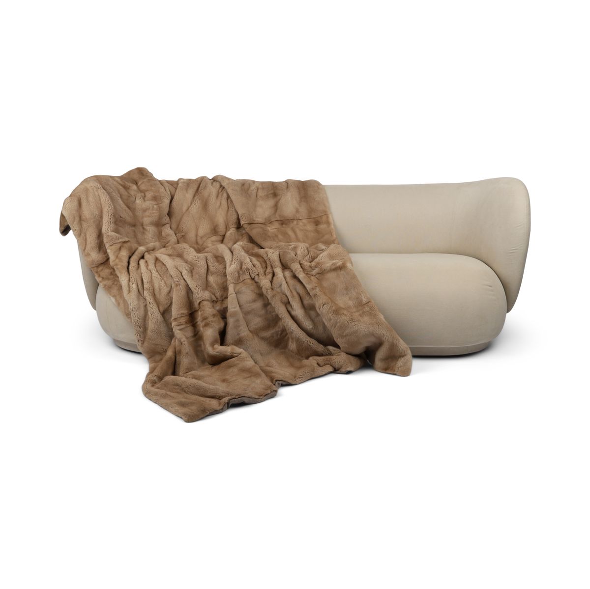 Minkpledd | Kasjmirbakside | Palomino | 165x200 cm