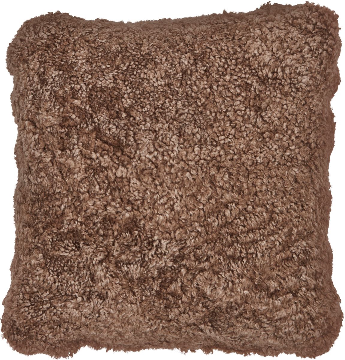 Saueskinnpute | Korthåret | New Zealand | Dobbeltsidig | 40x40 cm Lysebrun