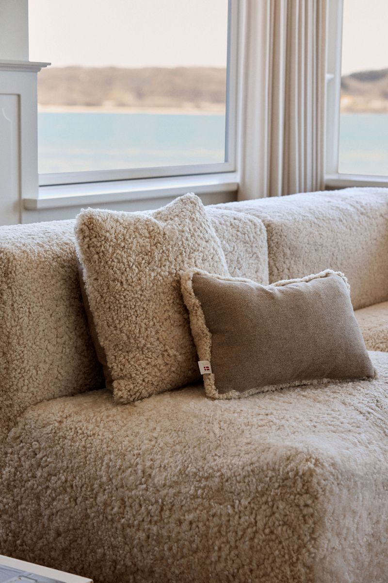 Classic Collection | Ullpute | Korthåret | 52x52 cm | 34x52 cm Beige / Beige