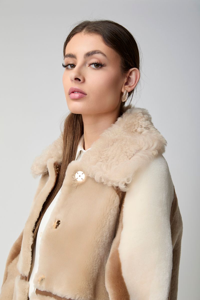Anika-jakke Beige/Brun