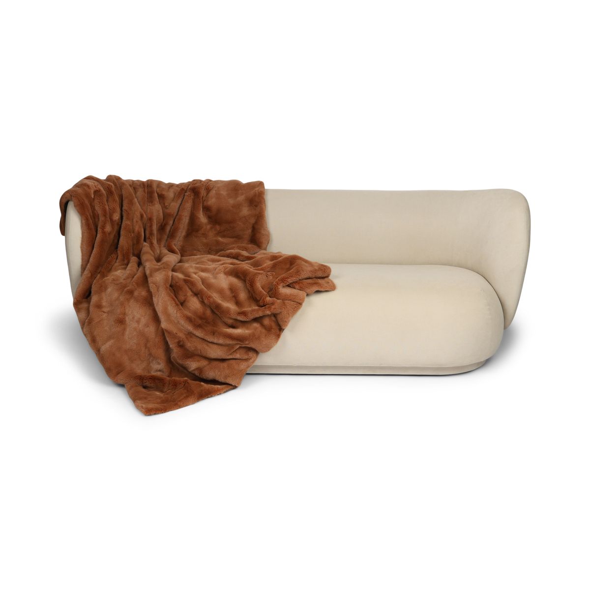 Minkpledd | Kashmirbakside | Camel | 140 x 160 cm
