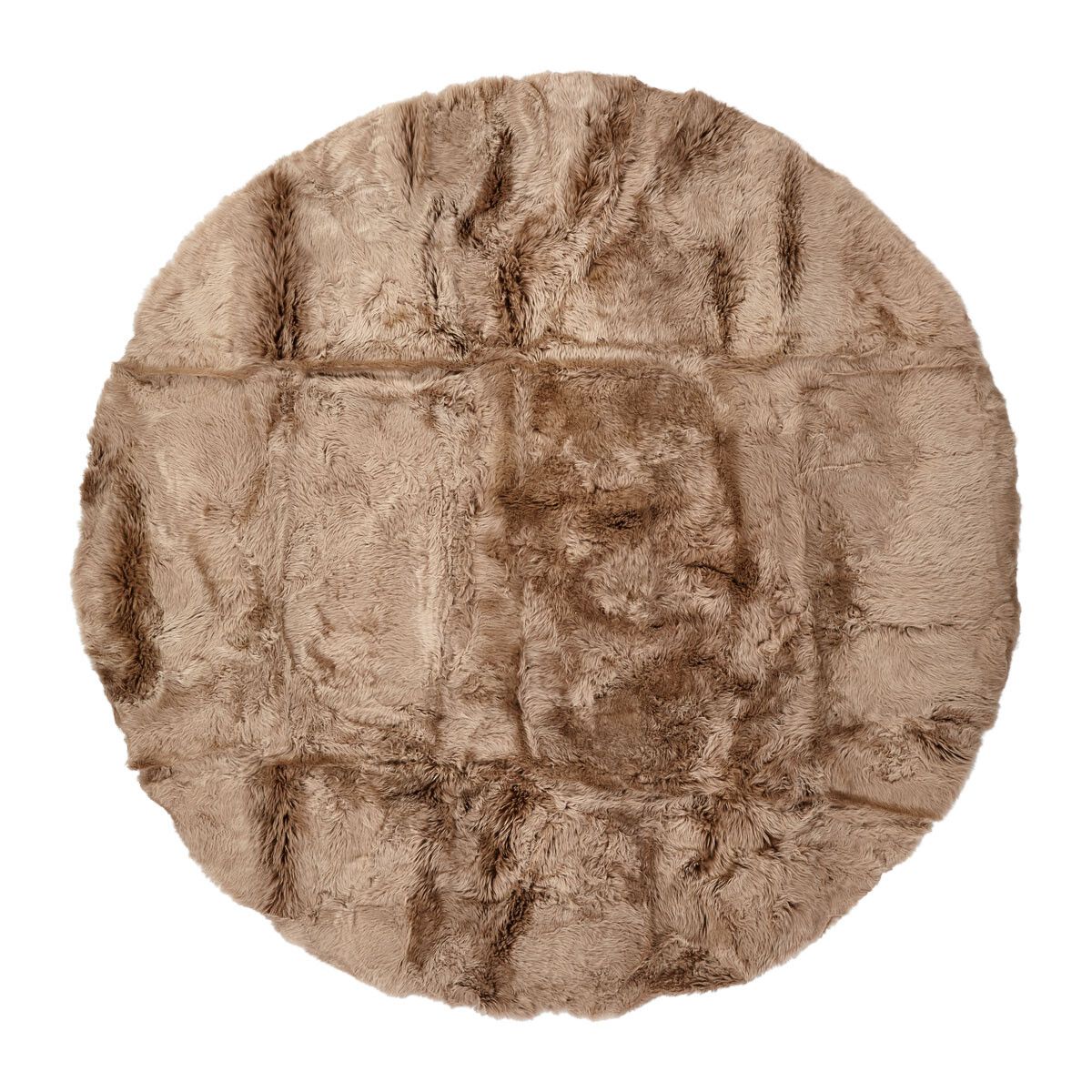 Gulvteppe | Langhåret | New Zealand | Ø180 cm & Ø250 cm Lysebrun