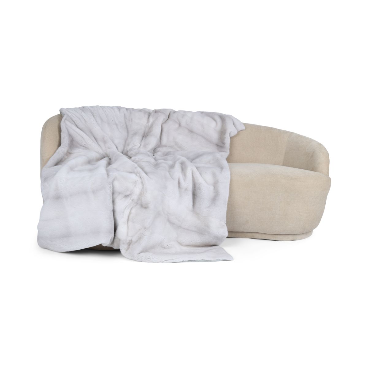 Minkpledd | Kasjmirbakside | Pearl Cross | 180x130 cm