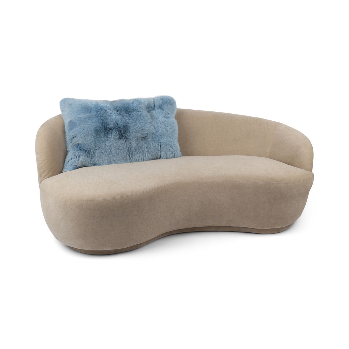 Premium Revepute | Kasmirbakside | Norge | Sky Blue | 48x30 cm