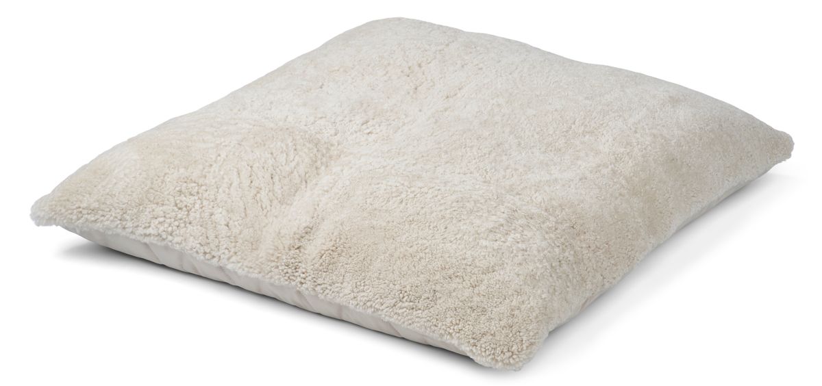 Maxi Float pute | Korthåret | New Zealand | 90x90 cm Pearl