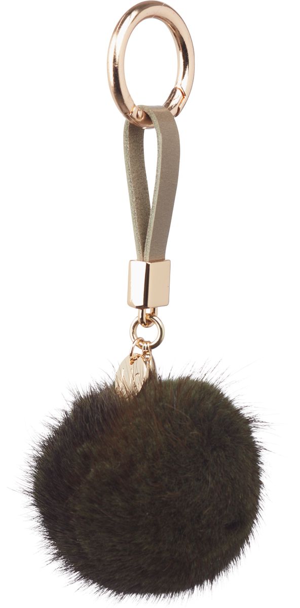 Pom Pom nøkkelring Khaki