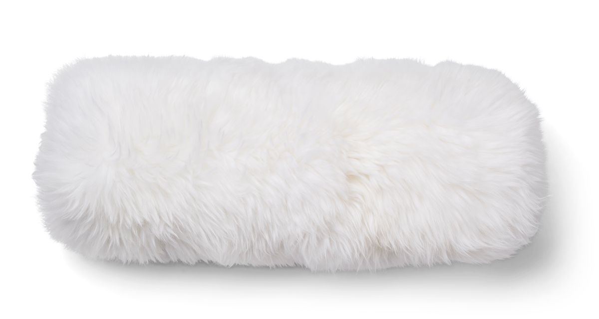 Bolsterpute | Langhåret, korthåret | New Zealand | Ø20xL52 cm Hvit / Ivory