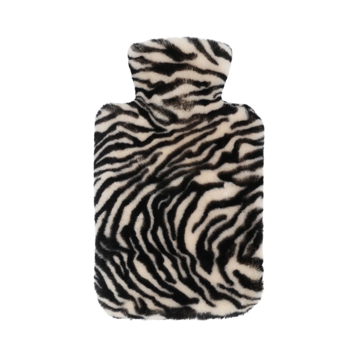 Varmtvannsflaske | Mokkasin | New Zealand | 37x27 cm Zebraprint: Svart/Krem