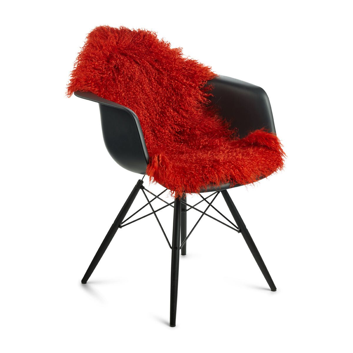 Saueskinn | Krøllet | Tibet | 85x50 cm Pangoransje