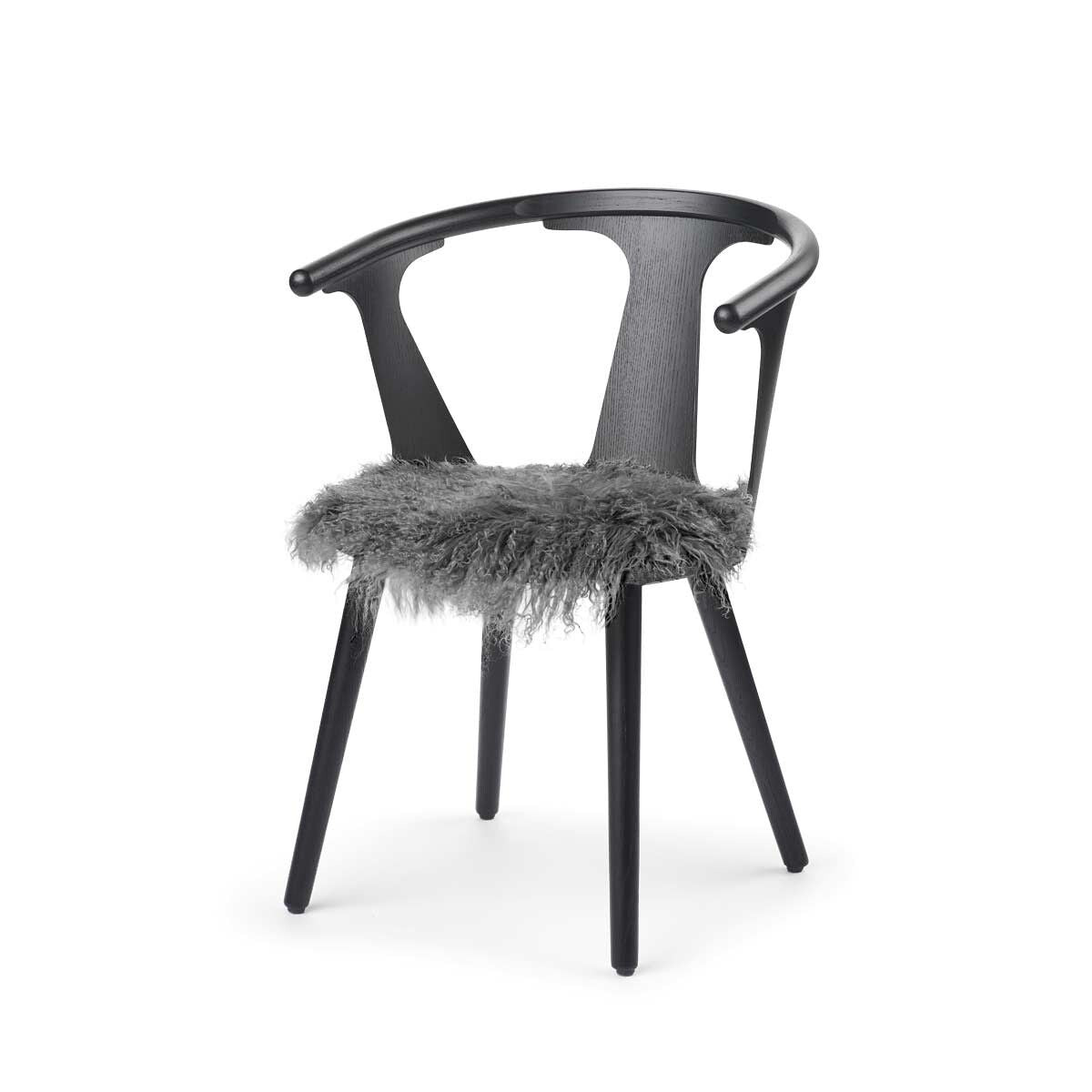 Setepute | Krøllet | Tibet | Ø38 cm Mørk grå