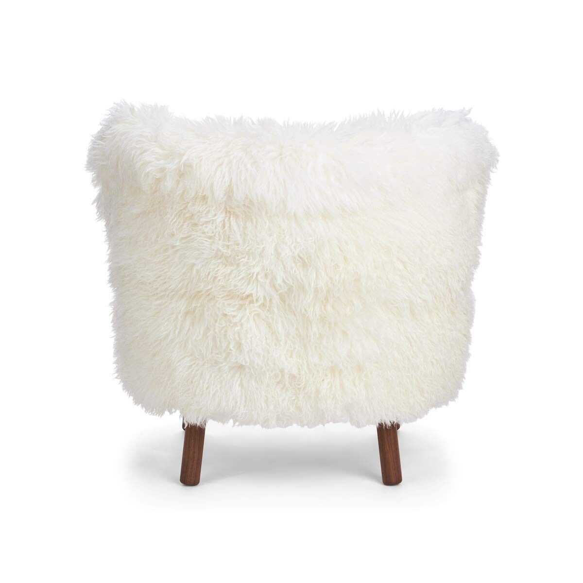 Emil Lounge Chair | Long Wool Snøhvit