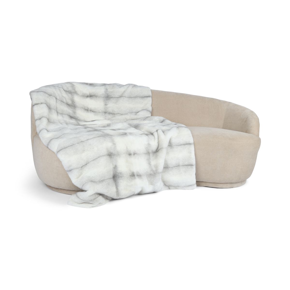 Minkpledd | Kasjmirbakside | Sapphire Cross | 110x170 cm