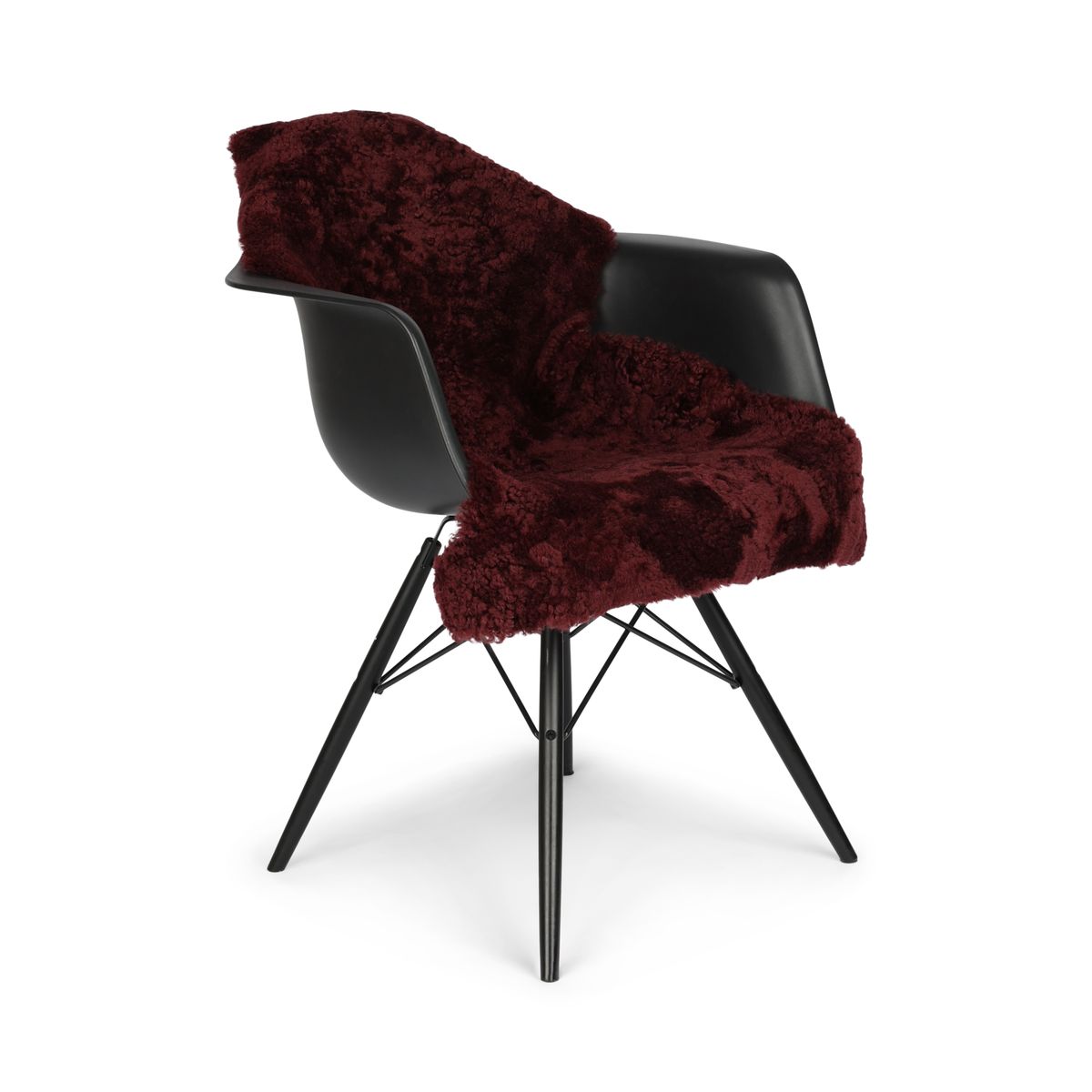 Saueskinn | Korthåret | New Zealand | 90x60 cm Vinrød