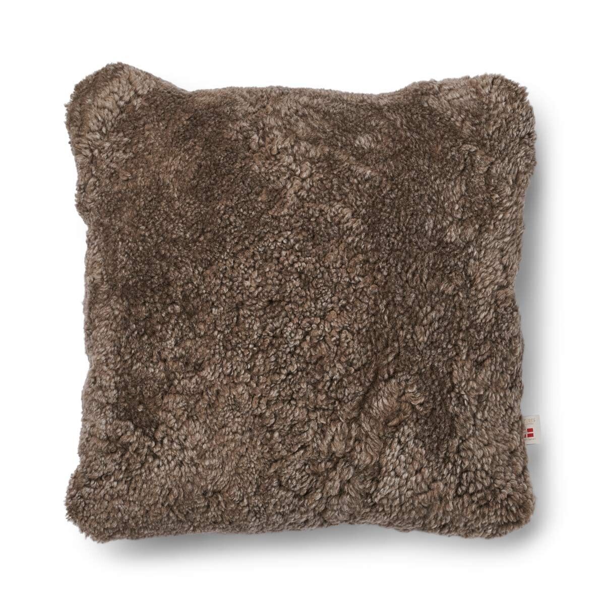 Pute i kort ull av saueskinn Beige/Taupe