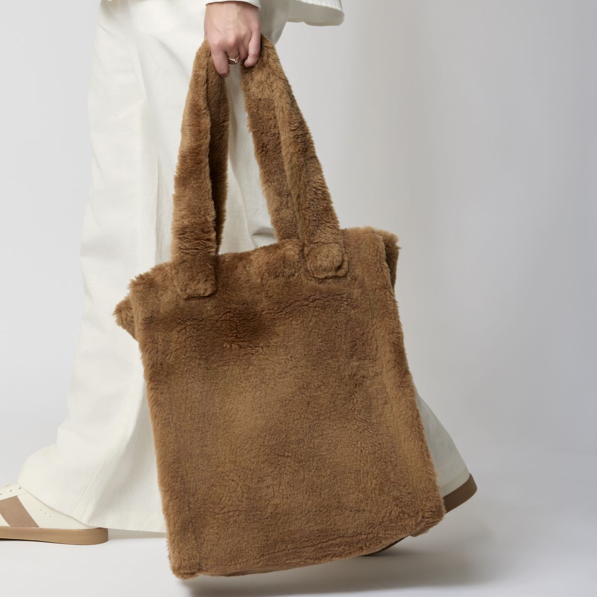 Maxi Glory shopper Brunt Lær