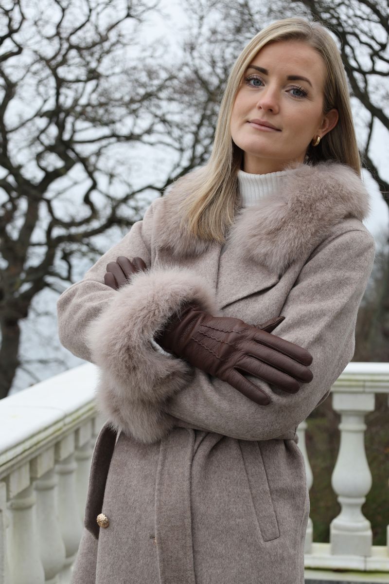 Othilia jakke Lysebrun