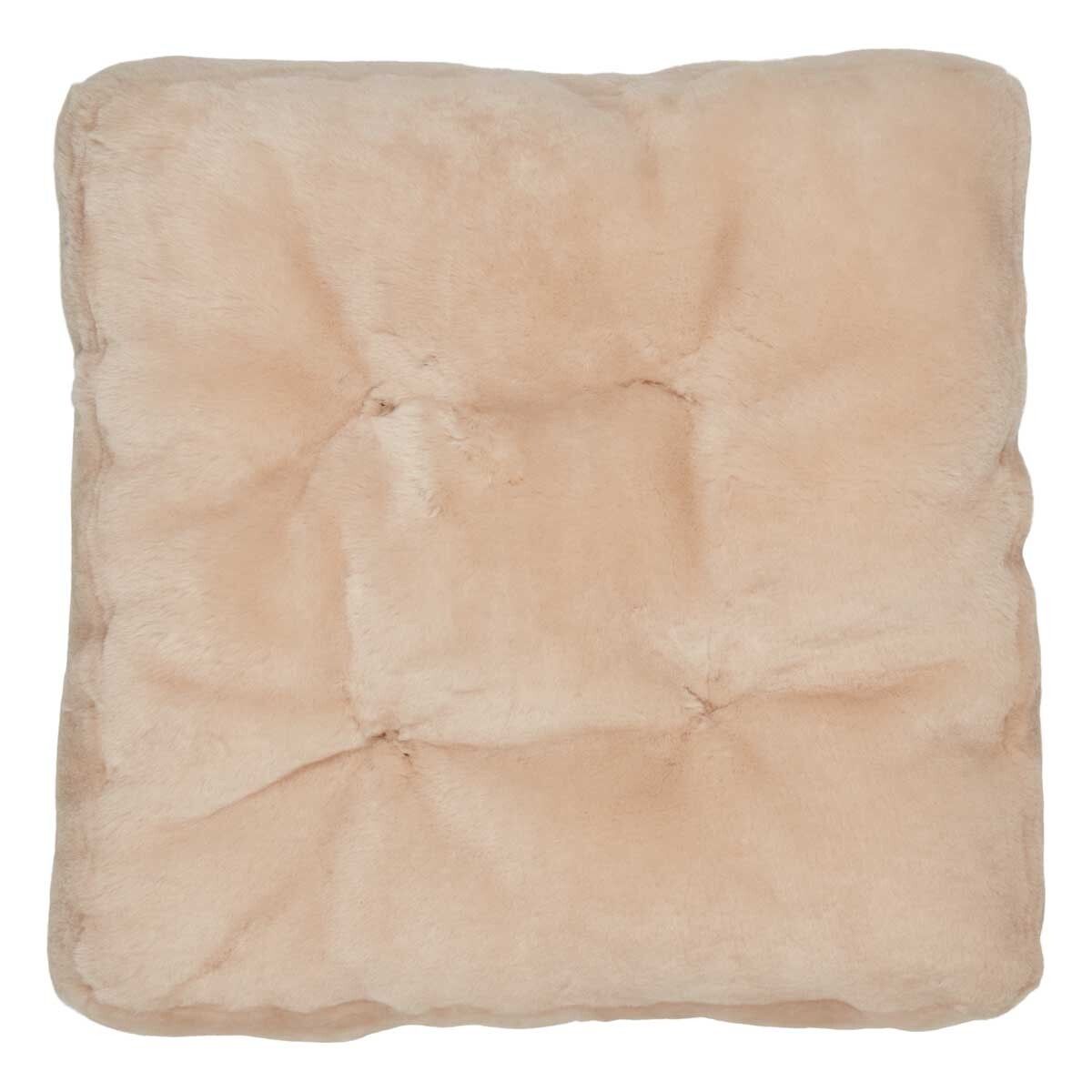 Setepute m/fyll | Mokkasin | New Zealand | 45x45 cm Kastanje