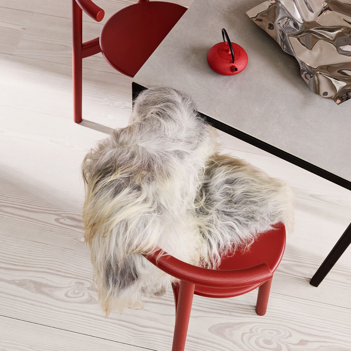 Saueskinn | Langhåret | Island | 90x60 cm Naturlig Grå