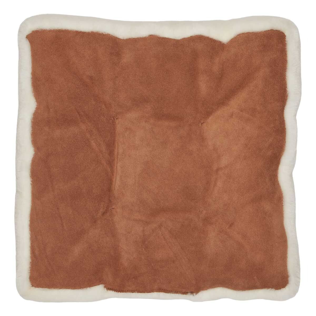 Setepute m/fyll | Mokkasin | New Zealand | 45x45 cm Hvit