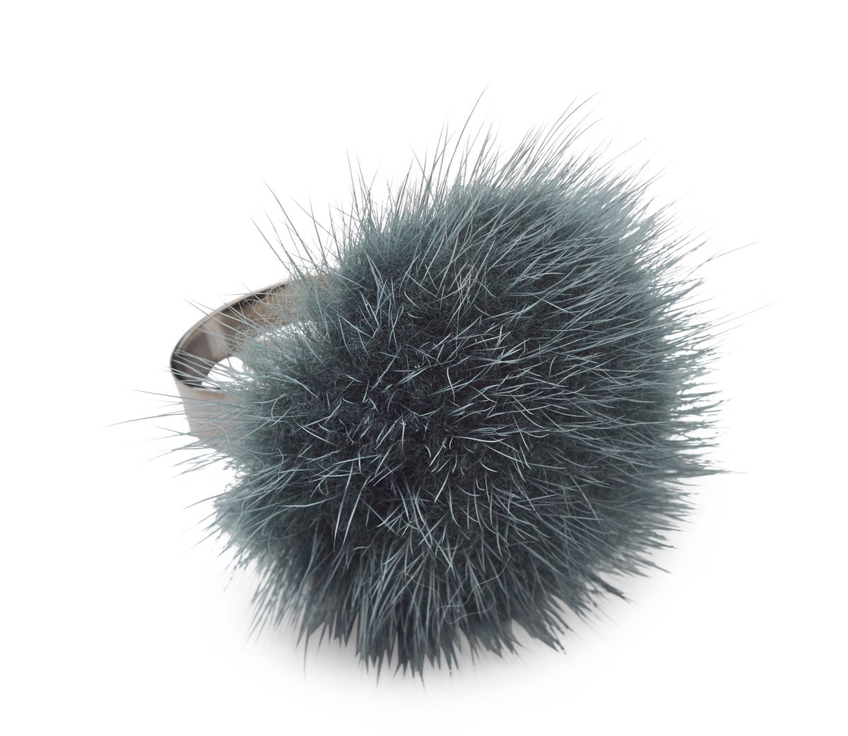 Ring Pom Pom Lys pastellgrønn