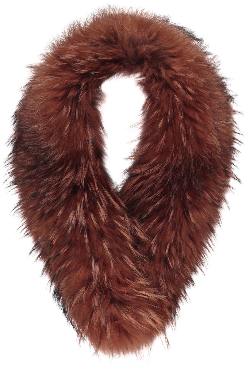 Klara Deluxe pelskrage Rust